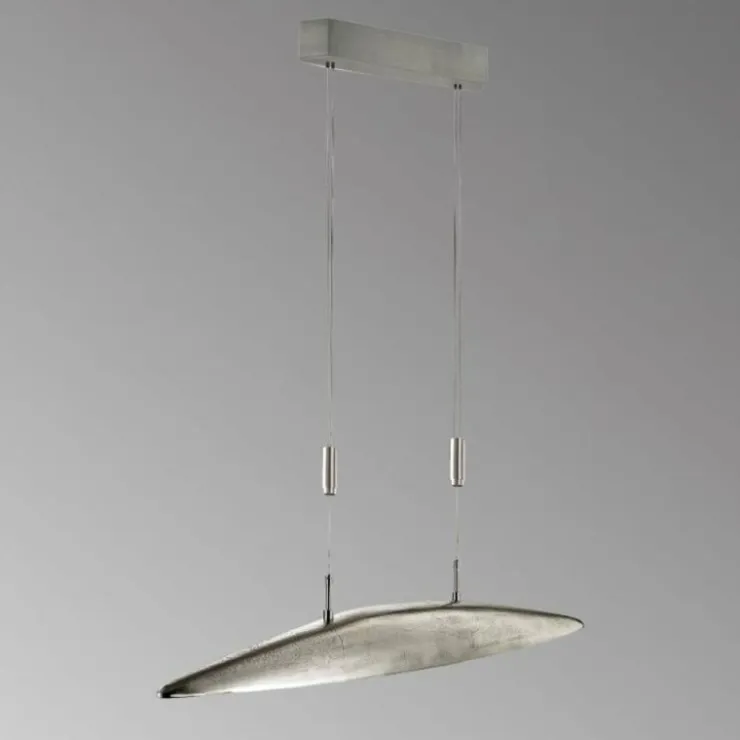 Luminaires Fischer & Honsel Éclairage Led|Suspension Fischer & Honsel Colmar LED Brun foncé, Nickel mat, 5 lumières