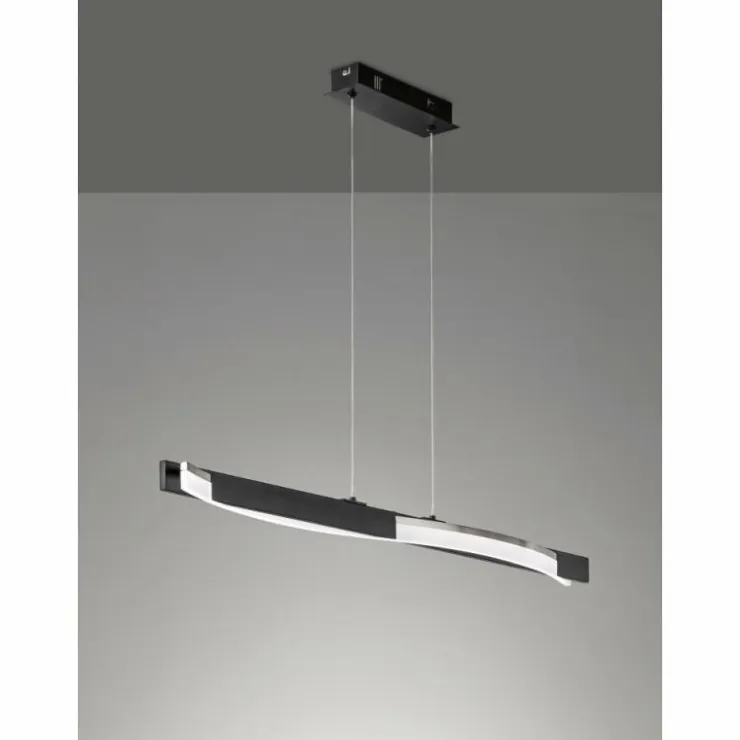 Luminaires Fischer & Honsel Éclairage Led|Suspension Fischer & Honsel Bridge LED Noir, 1 lumière