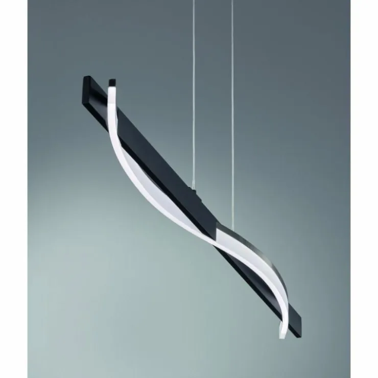 Luminaires Fischer & Honsel Éclairage Led|Suspension Fischer & Honsel Bridge LED Noir, 1 lumière