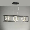 Luminaires Fischer & Honsel Éclairage Led|Suspension Fischer & Honsel Gisi LED Noir, 3 lumières, Télécommandes