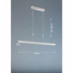 Luminaires Fischer & Honsel Suspensions|Suspension Fischer & Honsel Vito LED Nickel mat, 1 lumière
