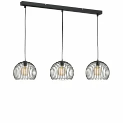 Luminaires Fischer & Honsel Suspensions|Suspension Fischer & Honsel Wire Noir, 3 lumières