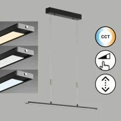 Luminaires Fischer & Honsel Éclairage Led|Suspension Fischer & Honsel Metz TW LED Noir, 1 lumière