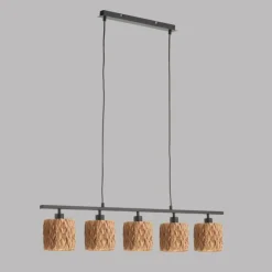 Luminaires Fischer & Honsel Suspensions|Suspension Fischer & Honsel Hyazinthe Noir, 5 lumières