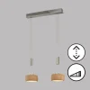Luminaires Fischer & Honsel Suspensions|Suspension Fischer & Honsel SHINEWOOD LED Nickel mat, 2 lumières
