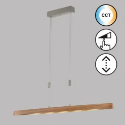 Luminaires Fischer & Honsel Suspensions|Suspension Fischer & Honsel SHINEWOOD LED Nickel mat, 5 lumières