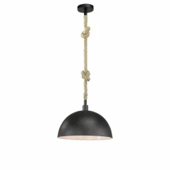 Luminaires Fischer & Honsel Suspensions|Suspension Fischer-Honsel Rope Noir, 1 lumière