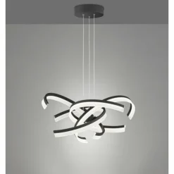 Luminaires Fischer & Honsel Éclairage Led|Suspension Fischer-Honsel Sund TW LED Noir, 4 lumières