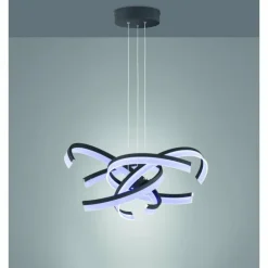 Luminaires Fischer & Honsel Éclairage Led|Suspension Fischer-Honsel Sund TW LED Noir, 4 lumières