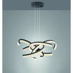 Luminaires Fischer & Honsel Éclairage Led|Suspension Fischer-Honsel Sund TW LED Noir, 4 lumières
