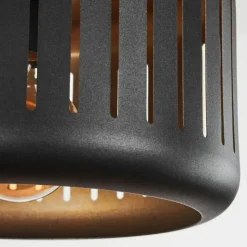 hofstein Suspensions|Suspension Fournie Noir, 3 lumières