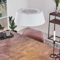 hofstein Suspensions|Suspension Fremont LED Blanc, 1 lumière, Télécommandes