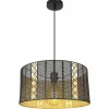 Luminaires Globo Lighting Suspensions|Suspension Globo ABINI Noir, 1 lumière