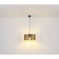 Luminaires Globo Lighting Suspensions|Suspension Globo ABINI Noir, 1 lumière
