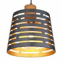 Luminaires Globo Lighting Suspensions|Suspension Globo ABLONA Noir, 1 lumière