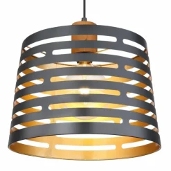 Luminaires Globo Lighting Suspensions|Suspension Globo ABLONA Noir, 1 lumière