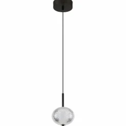 Luminaires Globo Lighting Suspensions|Suspension Globo AIDA LED Noir, 1 lumière