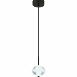 Luminaires Globo Lighting Suspensions|Suspension Globo AIDA LED Noir, 1 lumière