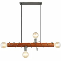 Luminaires Globo Lighting Suspensions|Suspension Globo ALICE Noir, 4 lumières