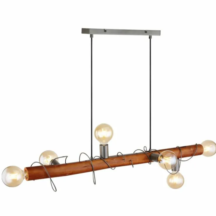 Luminaires Globo Lighting Suspensions|Suspension Globo ALICE Noir, 6 lumières