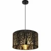 Luminaires Globo Lighting Suspensions|Suspension Globo BARZI Noir, 1 lumière