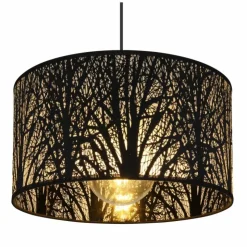 Luminaires Globo Lighting Suspensions|Suspension Globo BARZI Noir, 1 lumière
