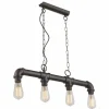 Luminaires Globo Lighting Suspensions|Suspension Globo Bayuda Noir, 4 lumières