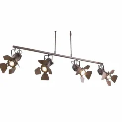 Luminaires Globo Lighting Suspensions|Suspension Globo CARSTEN Rouille, 4 lumières