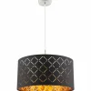 Luminaires Globo Lighting Suspensions|Suspension Globo CLARKE Nickel mat, 1 lumière