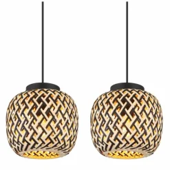 Luminaires Globo Lighting Suspensions|Suspension Globo COLLY Noir, 4 lumières