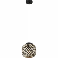 Luminaires Globo Lighting Suspensions|Suspension Globo COLLY Noir, 1 lumière