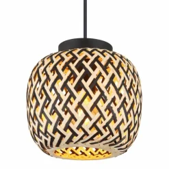 Luminaires Globo Lighting Suspensions|Suspension Globo COLLY Noir, 1 lumière