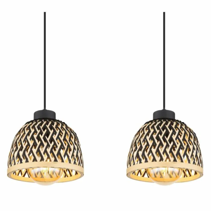 Luminaires Globo Lighting Suspensions|Suspension Globo COLLY Noir, 4 lumières