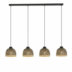 Luminaires Globo Lighting Suspensions|Suspension Globo COLLY Noir, 4 lumières