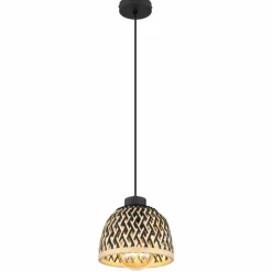 Luminaires Globo Lighting Suspensions|Suspension Globo COLLY Noir, 1 lumière