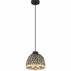 Luminaires Globo Lighting Suspensions|Suspension Globo COLLY Noir, 1 lumière