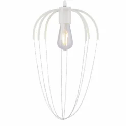 Luminaires Globo Lighting Suspensions|Suspension Globo CREAM Blanc, 1 lumière