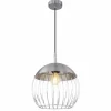 Luminaires Globo Lighting Suspensions|Suspension Globo CREAM Chrome, 1 lumière
