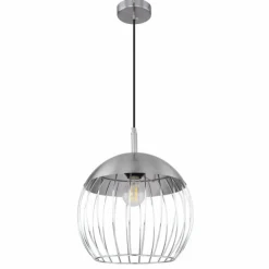 Luminaires Globo Lighting Suspensions|Suspension Globo CREAM Chrome, 1 lumière