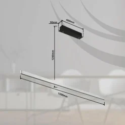 Luminaires Globo Lighting Éclairage Led|Suspension Globo DENTSY LED Noir, 1 lumière