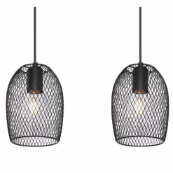 Luminaires Globo Lighting Suspensions|Suspension Globo DOPS Noir, 4 lumières