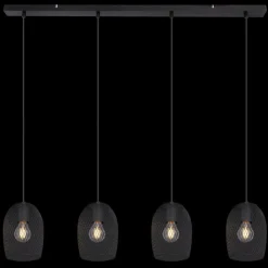 Luminaires Globo Lighting Suspensions|Suspension Globo DOPS Noir, 4 lumières