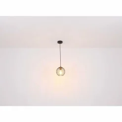 Luminaires Globo Lighting Suspensions|Suspension Globo EUSEBIUS Noir, 1 lumière