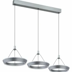 Luminaires Globo Lighting Éclairage Led|Suspension Globo FERRA LED Gris, 1 lumière