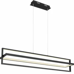 Luminaires Globo Lighting Éclairage Led|Suspension Globo FLIPS LED Noir, 1 lumière, Télécommandes