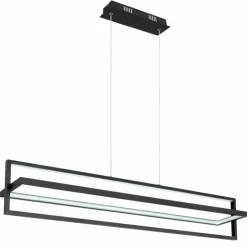 Luminaires Globo Lighting Éclairage Led|Suspension Globo FLIPS LED Noir, 1 lumière, Télécommandes