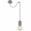 Luminaires Globo Lighting Suspensions|Suspension Globo FREDDY Argent Oxydé, 1 lumière