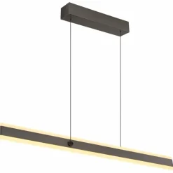 Luminaires Globo Lighting Éclairage Led|Suspension Globo GEBALDO LED Titane, 1 lumière, Télécommandes