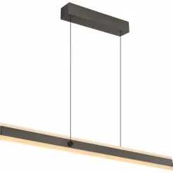 Luminaires Globo Lighting Éclairage Led|Suspension Globo GEBALDO LED Titane, 1 lumière, Télécommandes