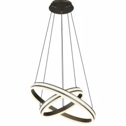 Luminaires Globo Lighting Éclairage Led|Suspension Globo GROUNI LED Titane, 1 lumière, Télécommandes
